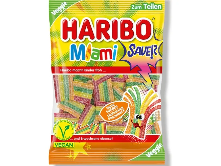 Haribo Gummibonbons Miami Sauer 160 g