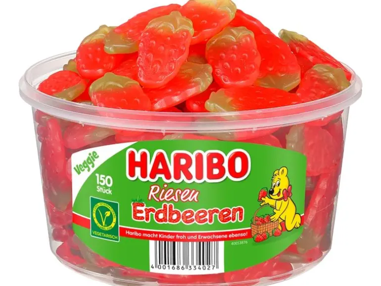 Haribo Gummibonbons Riesen Erdbeeren 1350 g