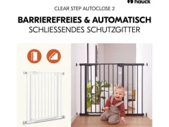 Hauck Türschutzgitter Clear Step Autoclose 2 Weiss 75 cm - 80 cm