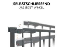 Hauck Türschutzgitter Clear Step Autoclose 2 Grey 75 - 80 cm