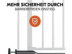 Hauck Türschutzgitter Clear Step Autoclose 2 Grey 75 - 80 cm