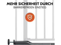 Hauck Türschutzgitter Clear Step 2 Dark Grey 75 cm - 80 cm