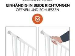 Hauck Türschutzgitter Open N Stop 2 Set +21 cm Weiss