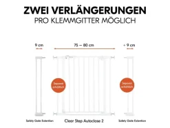 Hauck Verlängerung Türschutzgitter 9 cm Weiss