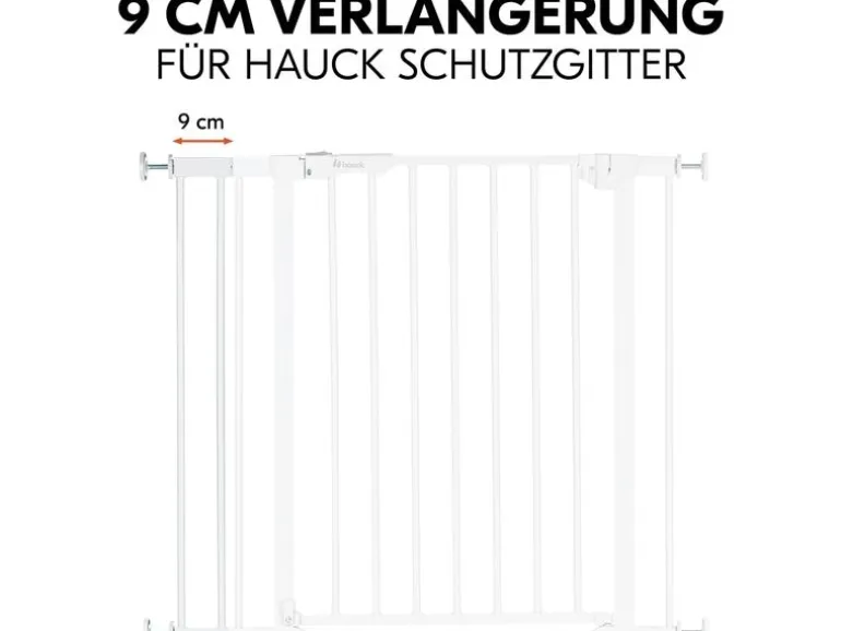 Hauck Verlängerung Türschutzgitter 9 cm Weiss