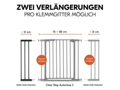 Hauck Verlängerung Türschutzgitter 21 cm Schwarz