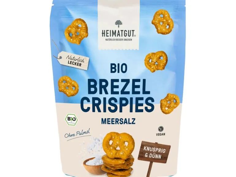 Heimatgut Brezel Crispies Meersalz 80 g