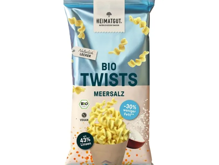Heimatgut Chips Twists Meersalz 75 g
