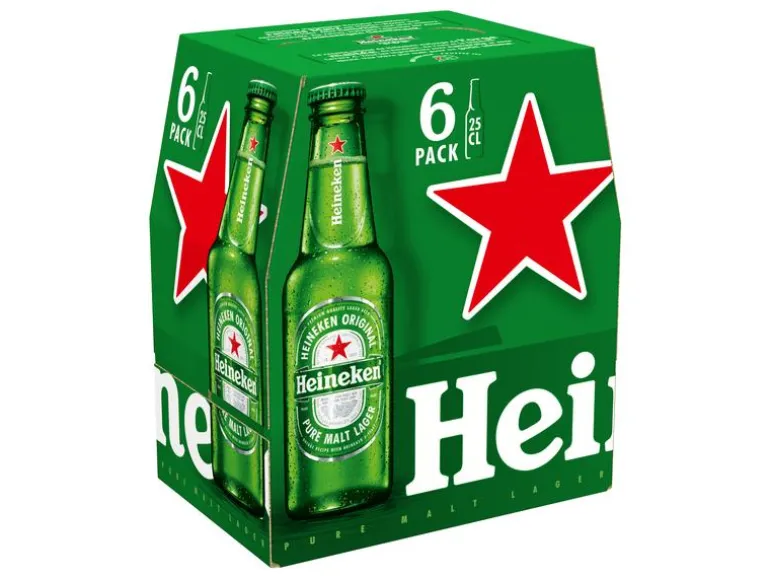 Heineken Bier 6 x 0.25 l