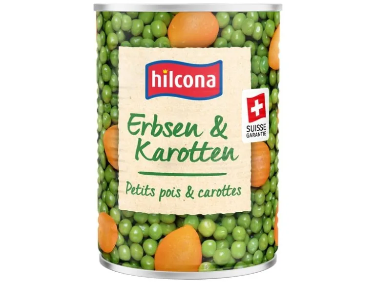 Hilcona Dose Erbsen und Karotten 425 g