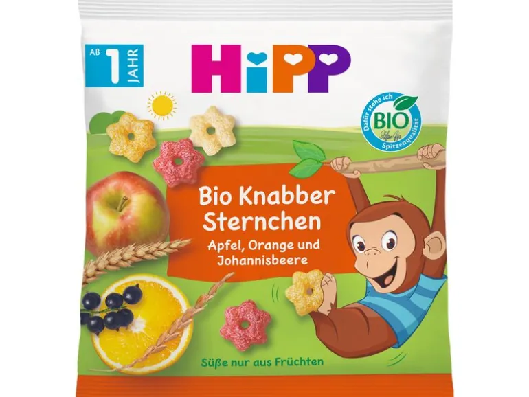 HIPP Knabberspass Knabber-Sternchen mit Früchten 30 g