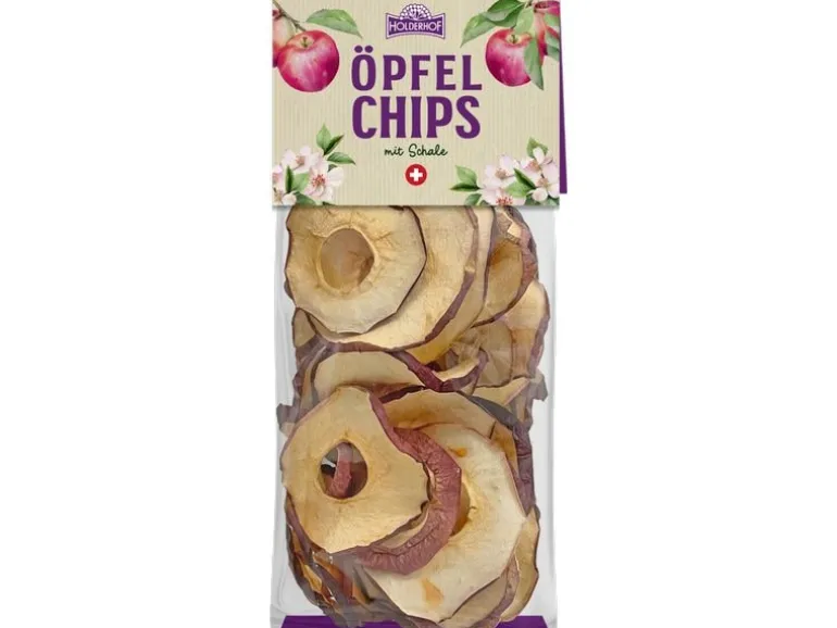 Holderhof Schweizer Apfelchips mit Schale 90 g