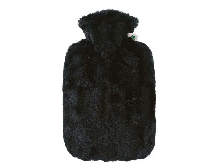 Hugo Frosch Bettflasche Wärmflasche 1.8 Liter, Schwarz