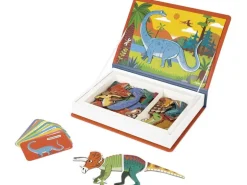 Janod Beschäftigungsspielzeug Magnetbuch Dinosaurier