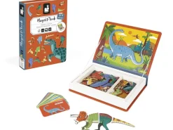 Janod Beschäftigungsspielzeug Magnetbuch Dinosaurier
