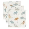 Jollein Mulltuch Nuscheli 3er Set Roarsome 31 cm x 31 cm