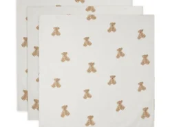 Jollein Mulltuch Nuscheli 3er Set Teddy Bear 70 x 70 cm