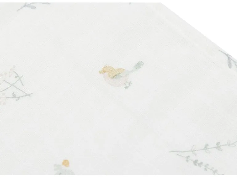 Jollein Mulltuch Nuscheli 3er Set Lovely Birds 70 cm x 70 cm