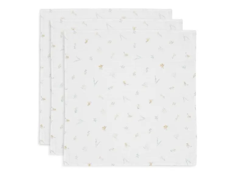 Jollein Mulltuch Nuscheli 3er Set Lovely Birds 70 cm x 70 cm