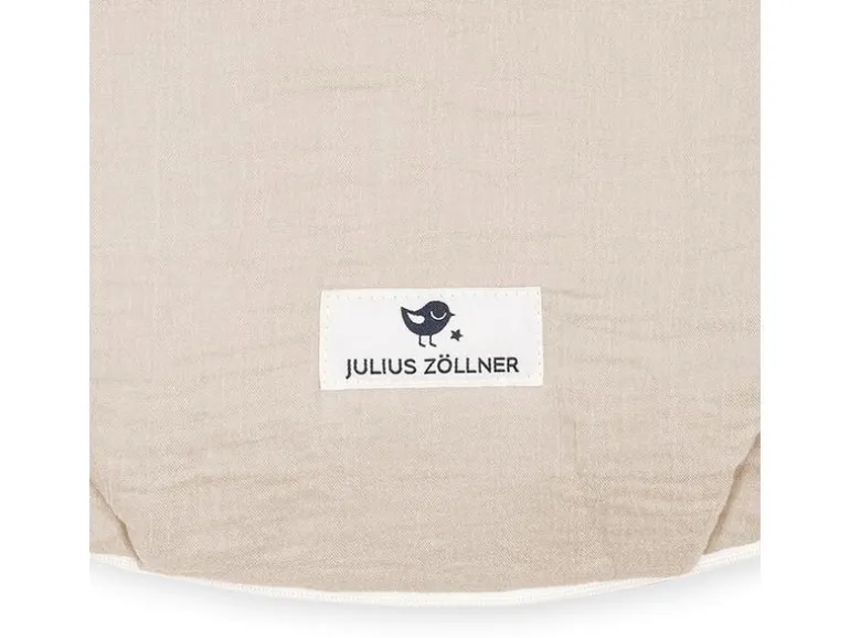 Julius Zöllner Baby-Ganzjahresschlafsack Musselin Sand Gr. 56/62