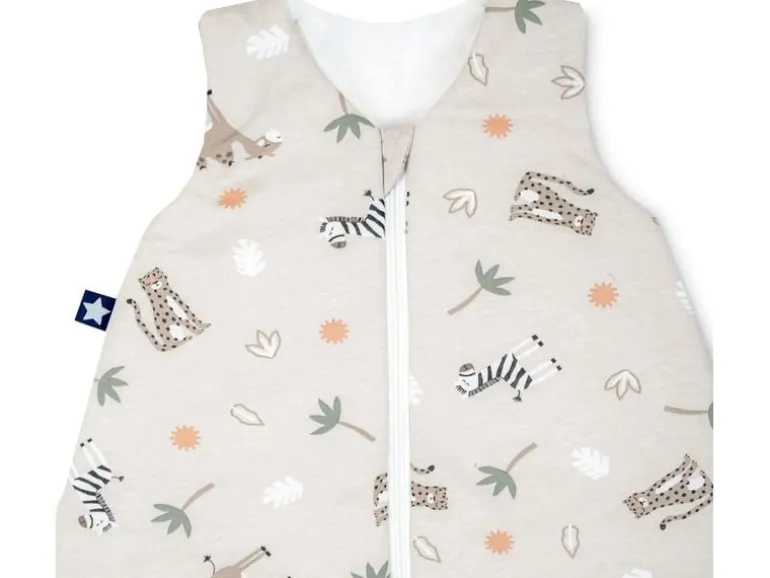 Julius Zöllner Baby-Ganzjahresschlafsack Jersey Savanne Beige Gr. 50/56