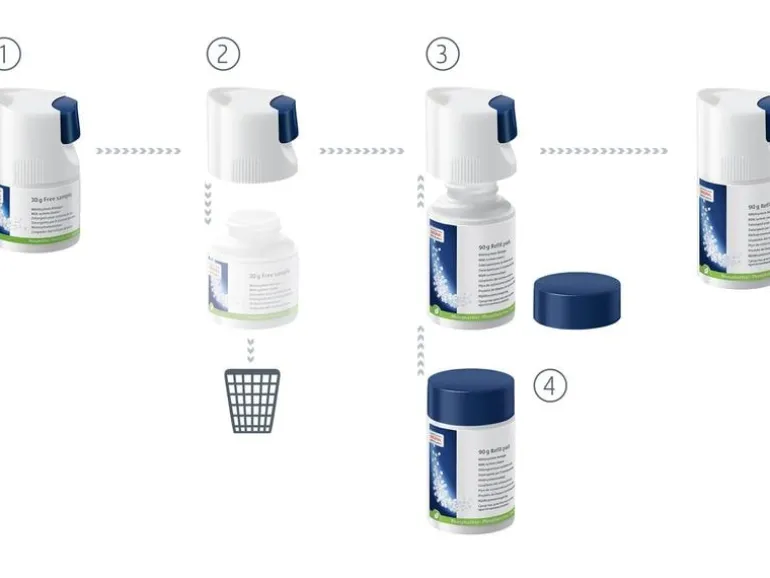 JURA Milchsystem Reiniger (Mini-Tabs) Originalflasche 90 g