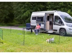 Kerbl Mobiler Hundezaun mit Einzelspitze 20 m, Grün