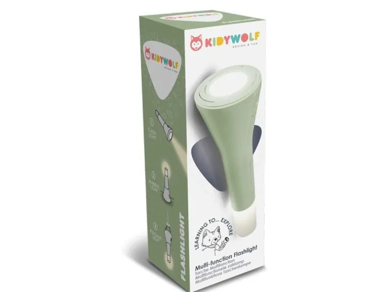 Kidywolf Taschenlampe 3in1 Grün