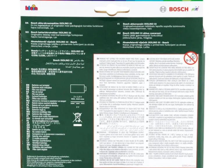 Klein-Toys Handwerker Bosch Akkuschrauber Ixolino III