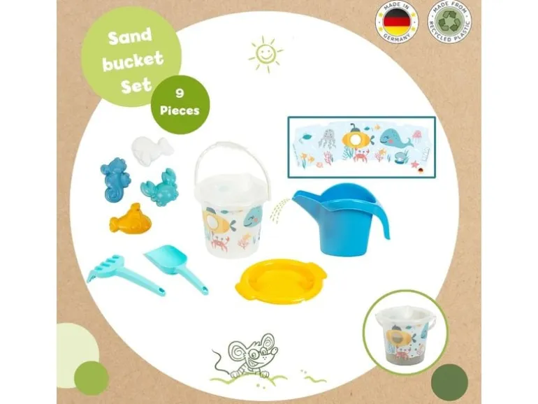 Klein-Toys Sandeimer Set – Wasserwelt 9 Teile