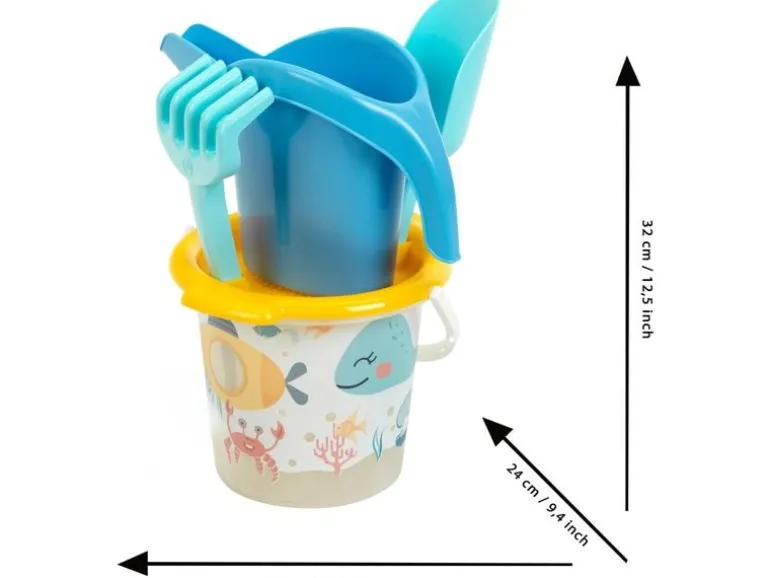 Klein-Toys Sandeimer Set – Wasserwelt 9 Teile