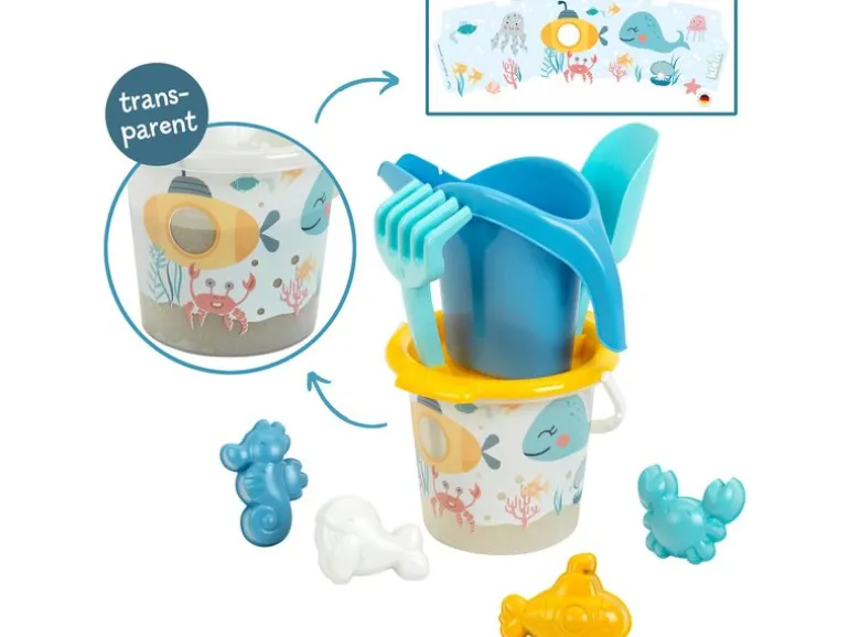 Klein-Toys Sandeimer Set – Wasserwelt 9 Teile