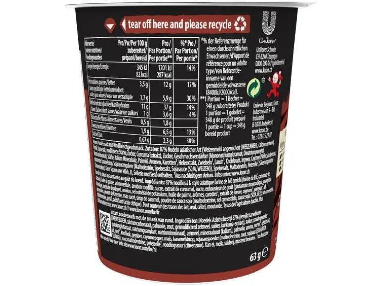 Knorr Becher Asia Noodles Beef 63 g