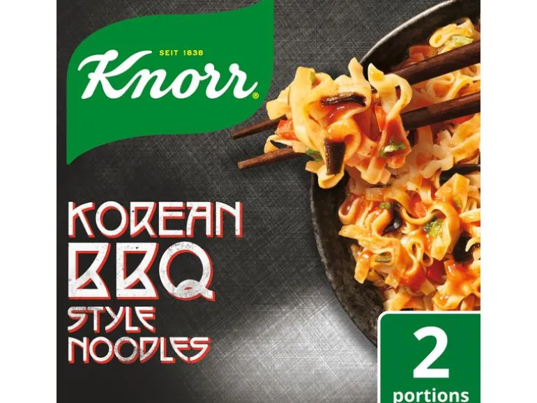 Knorr Fertiggericht Asia Specials Korean BBQ Noodles 2 Portionen