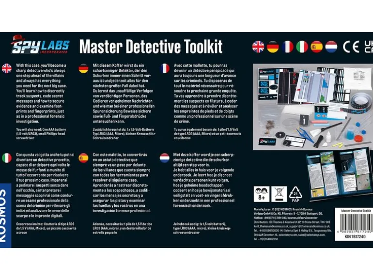 Kosmos Detektivausrüstung Spy Labs – Master Detective Toolkit
