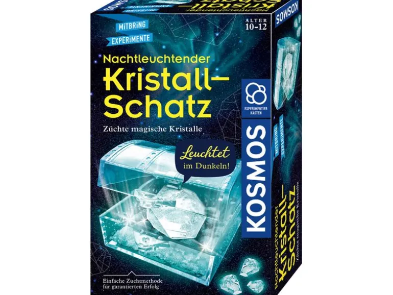 Kosmos Experimentierkasten Nachtleuchtender Kristall-Schatz