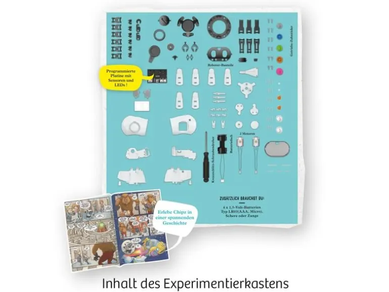 Kosmos Experimentierkasten Chipz – Dein intelligenter Roboter