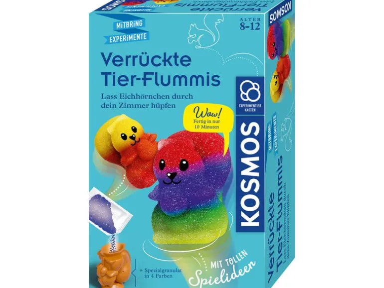 Kosmos Experimentierkasten Verrückte Tier-Flummis