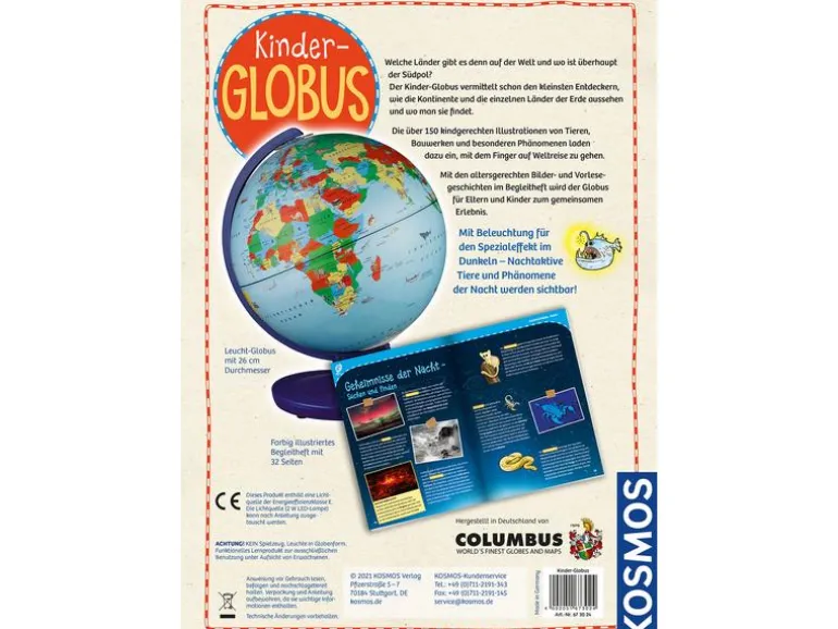Kosmos Globus Astronomie Kinder