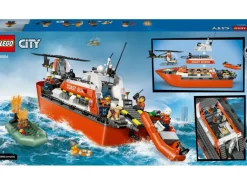 LEGO® City Rettungsboot der Küstenwache mit Hubschrauber 60504