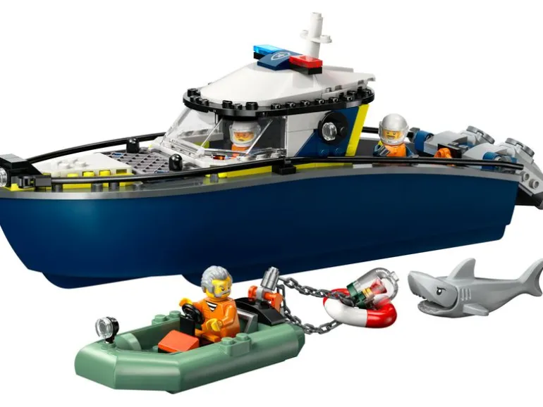 LEGO® City Verfolgungsjagd im Polizeiboot 60456