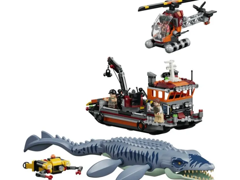 LEGO® Jurassic World Mosasaurier-Angriff auf das Boot 77983