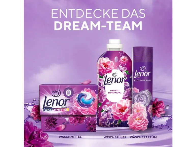 Lenor Waschmittel Kapseln All-in-1 Pods Blütentraum 100 Stück