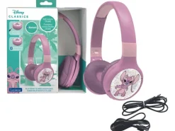 Lexibook Disney Stitch Angel 2in1 Bluetooth-Kopfhörer Rosa