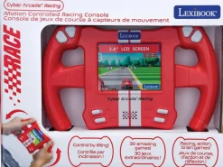 Lexibook Kinderkopfhörer Lenkrad-Konsole Cyber Arcade Racing Rot