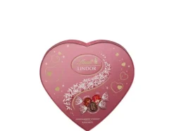 Lindt Schokoladen-Pralinen Lindor Assortiert Herz Rosa 160 g