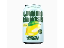 Living Things Soft-Drinks Lemon & Ginger 12 x 0.33 l