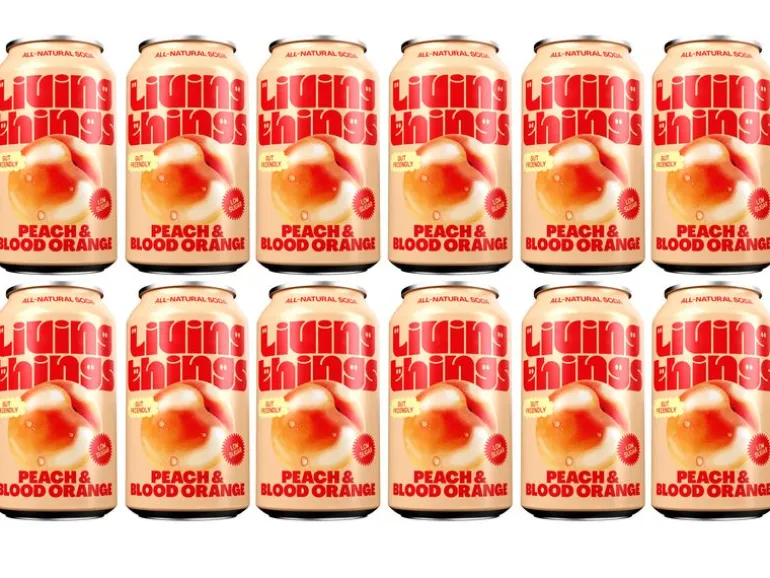 Living Things Soft-Drinks Peach & Blood Orange 12 x 0.33 l