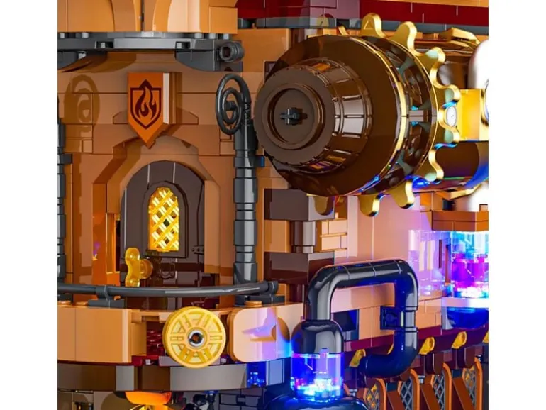 Lumibricks Alchemist's Moving Castle mit LED-Beleuchtung