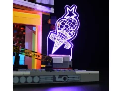 Lumibricks Floating Train Station mit LED-Beleuchtung